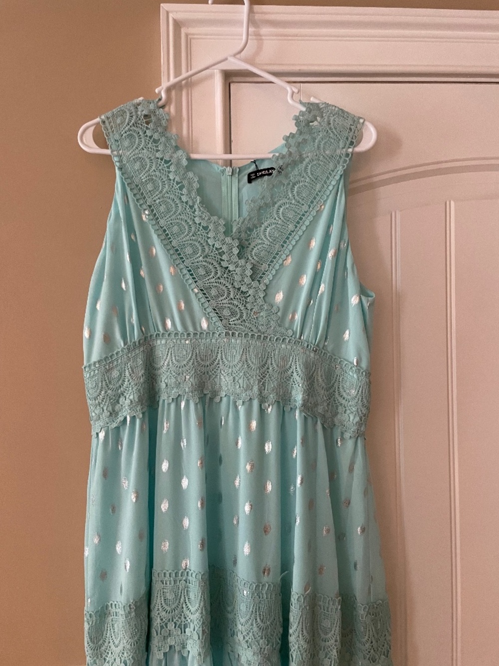 Sheilay Aqua Maxi Dress